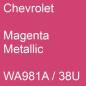 Preview: Chevrolet, Magenta Metallic, WA981A / 38U.